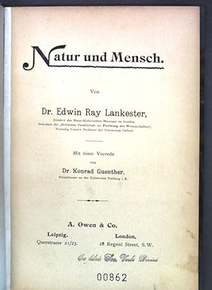 Imagen del vendedor de Natur und Mensch; a la venta por books4less (Versandantiquariat Petra Gros GmbH & Co. KG)