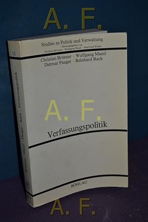 Seller image for Verfassungspolitik - Dokumentation Steiermark. von Christian Brnner ., Studien zu Politik und Verwaltung , Bd. 12 for sale by Antiquarische Fundgrube e.U.