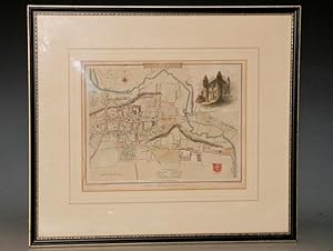 (Original Engraved Map of.) Colchester. . to Accompany the Beauties of England and Wales.