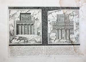 Bild des Verkufers fr Aprs la simplicit des pyramides d'Egypte, la posterit ne trouve pas des reste d'une Architecture plus " originaler Kupferstich/copper engraving ca.23x41cm (Darstellung/Image size) auf Bttenpapier/hand made paper (38x50cm)" zum Verkauf von Kunsthandel & Antiquariat Magister Ru