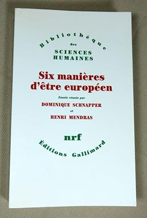 Image du vendeur pour Six manires d'tre europen. mis en vente par Latulu