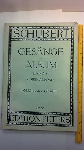 Seller image for Gesange album Band V for sale by Early Republic Books