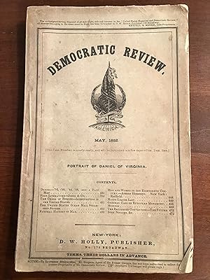 Seller image for Democratic Review - John Daniel of VA - May 1852 for sale by Shadetree Rare Books
