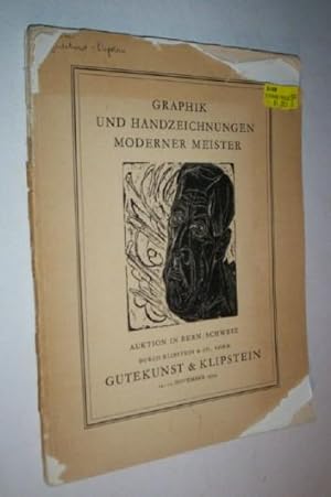 Graphik Und Handzeichnungen Moderner Meister.
