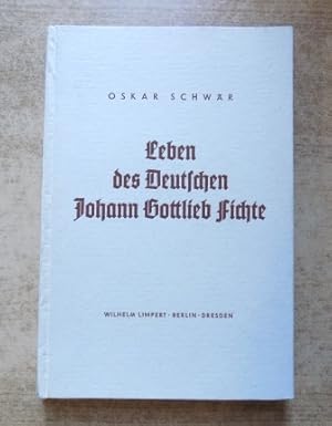 Bild des Verkufers fr Leben des Deutschen Johann Gottlieb Fichte. zum Verkauf von Antiquariat BcherParadies