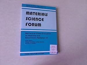 Imagen del vendedor de Mechanical Stress Evaluation by Neutrons and Synchrotron Radiation VII: Selected Peer Reviewed Papers from the 7th International Conference on . Meca Sens V. Materials Science Forum, Volume 777. a la venta por Antiquariat Bookfarm