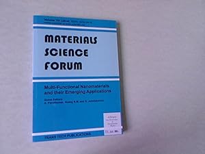Imagen del vendedor de Multi-Functional Nanomaterials and Their Emerging Applications. Materials Science Forum, Volume 781. a la venta por Antiquariat Bookfarm