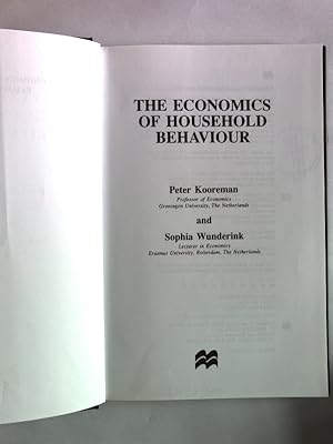 Bild des Verkufers fr The Economics of Household Behavior. zum Verkauf von Antiquariat Bookfarm