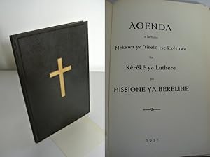 Seller image for Agenda e laetsaxo Mekxwa ya 'tirelo tse kxethwa tsa Kereke ya Luthere ya Missione ya Bereline. for sale by Antiquariat Bookfarm