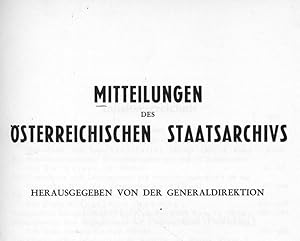 Bild des Verkufers fr Dynastisch-politische Ideen Kaiser Maximilians I. (Zwei Studien). Mit 3 Abbildungen. MITTEILUNGEN DES STERREICHISCHEN STAATSARCHIVS, 3. BAND (1950). zum Verkauf von Antiquariat Bookfarm