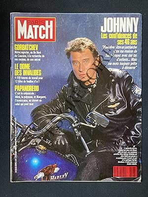 PARIS MATCH-N°2093-6 JUILLET 1989-JOHNNY HALLYDAY