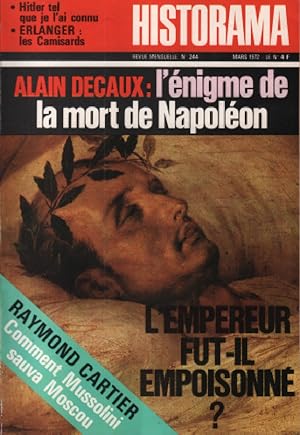 Revue historama n° 244 / l'enigme de la mort de napoleon