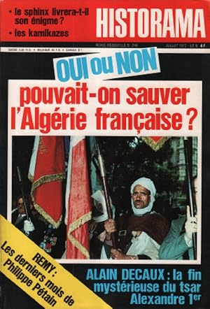 Revue historama n° 248 / oui ou non pouvait on sauver l'algerie française