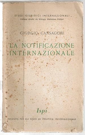 Imagen del vendedor de La Notificazione Internazionale a la venta por Besleys Books  PBFA