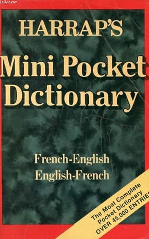 Bild des Verkufers fr HARRAP'S MINI POCKET FRENCH AND ENGLISH DICTIONARY zum Verkauf von Le-Livre