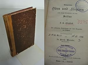 Image du vendeur pour Ausgewhlte Oden und Elegien nebst einigen Bruchstcken aus dem Messias. mis en vente par Antiquariat Bookfarm