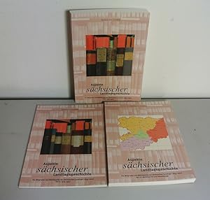 Bild des Verkufers fr Aspekte schsischer Landtagsgeschichte. Die Mitglieder und Wahlbezirke der schsischen Landtage (1833 - 1952). Teil 1 bis 3 (= 3 Bnde, vollstndig). Teil I: 1833 - 1918. Teil II: 1919 - 1952. Teil III: Wahlbezirke und Raumbezge zum Verkauf von Antiquariat Bookfarm