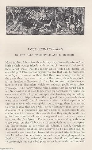 Image du vendeur pour Ascot Reminiscences. An uncommon original article from the Badminton Magazine, 1895. mis en vente par Cosmo Books