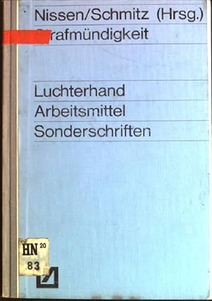 Seller image for Strafmndigkeit Luchterhand-Arbeitsmittel fr Erziehungswissenschaft und -praxis: Sonderschriften for sale by books4less (Versandantiquariat Petra Gros GmbH & Co. KG)