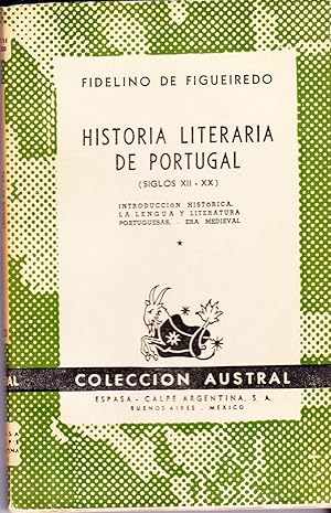 Bild des Verkufers fr Historia Literaria De Portugal (Siglos XII - XX) zum Verkauf von BookOrders
