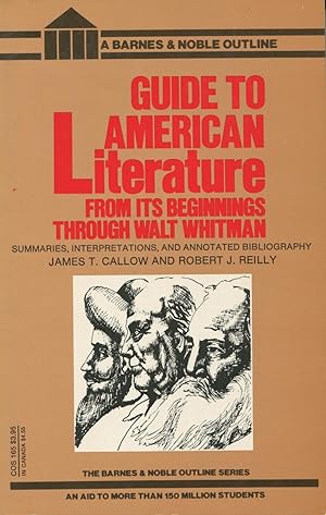 Seller image for Guide to American Literature from Its Beginnings Through Walt Whitman for sale by Kenneth A. Himber