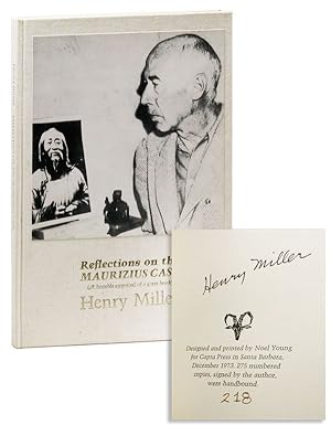 Seller image for Reflections on the Maurizius Case (A Humble Appraisal of a Great Book) [Limited Edition, Signed] for sale by Lorne Bair Rare Books, ABAA
