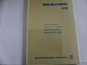 Bild des Verkufers fr Flurfrderzeuge, Sicherheit - Technik - Wirtschaftlichkeit - Betriebserfahrungen Tagung Heidelberg 1982 zum Verkauf von Gerald Wollermann