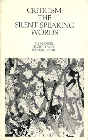 Seller image for Criticism: the Silent-Speaking Words. for sale by Lincbook