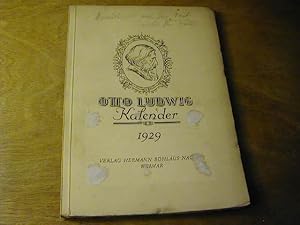 Image du vendeur pour Otto Ludwig Kalender 1929 : Jahrbuch d. Otto-Ludwig-Vereins - 3. Jahrgang Mit 8 Bildbeilagen mis en vente par Antiquariat Fuchseck