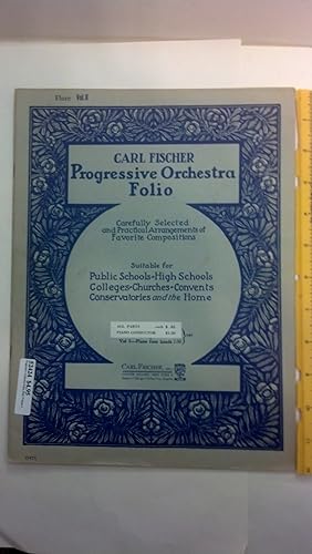 Bild des Verkufers fr Progressive Orchestra Folio, Flute Volume 2 zum Verkauf von Early Republic Books