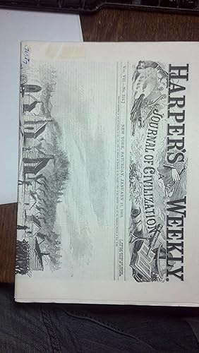 Bild des Verkufers fr Harper's Weekly January 17, 1863 zum Verkauf von Early Republic Books