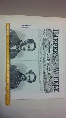 Bild des Verkufers fr Harper's Weekly January 24, 1863 zum Verkauf von Early Republic Books