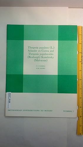 Imagen del vendedor de Thespesia populnea (L.) Solander ex Correa and Thespesia populneoides (Roxburgh) Kosteletsky (Malvaceae) a la venta por Early Republic Books