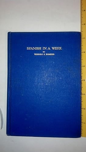 Seller image for Spanish in a Week, fifth edition for sale by Early Republic Books