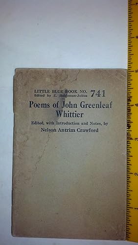 Seller image for Poems of John Greenleaf Whittier - Little Blue Book No. 741 for sale by Early Republic Books