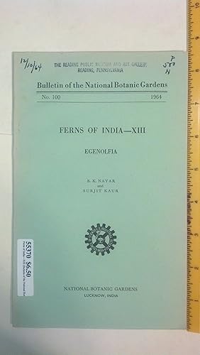 Seller image for Ferns of India--XIII (Bulletin of the National Botanic Gardens No. 100) for sale by Early Republic Books