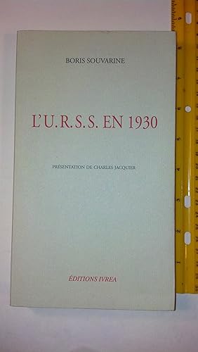 Image du vendeur pour L'U.R.S.S. EN 1930 mis en vente par Early Republic Books