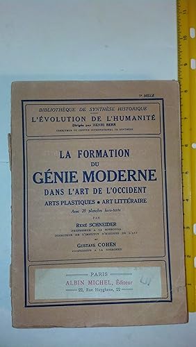 Bild des Verkufers fr Formation Du Genie Moderne Dans L'Art de L'Occident (La) (Collections Histoire) (French Edition) zum Verkauf von Early Republic Books