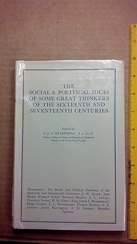 Seller image for The Social & Political Ideas of Some Great Thinkers of the Sixteenth and Seventeenth Centuries for sale by Early Republic Books
