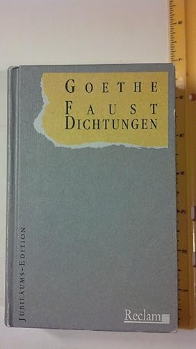 Image du vendeur pour Faust-Dichtungen. Faust. Eine Tragodie (Faust I, Faust II) Faust in ursprunglicher Gestalt (Urfaust) Paralipomena mis en vente par Early Republic Books