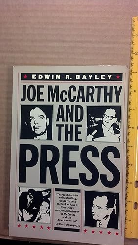 Seller image for Joe McCarthy and the Press for sale by Early Republic Books