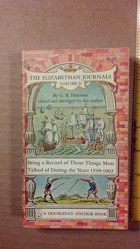 Seller image for The Elizabethan Journals Volume II for sale by Early Republic Books