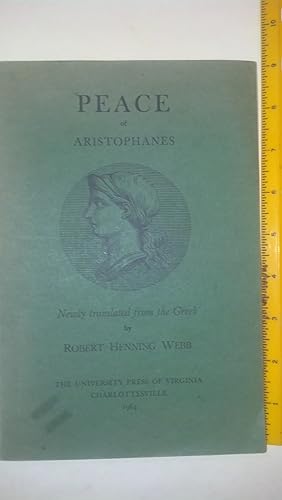 Bild des Verkufers fr Peace of Aristophanes zum Verkauf von Early Republic Books