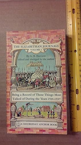 Seller image for The Elizabethan Journals Volume I for sale by Early Republic Books