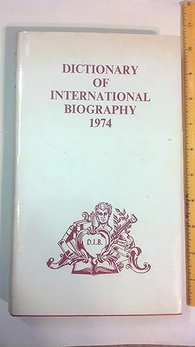Seller image for Dictionary of International Biography 1974 Vol. 10, Part 4 Index, etc. for sale by Early Republic Books