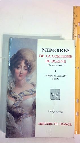 Bild des Verkufers fr Memoires De La Comtesse De Boigne: Nee D'osmond (I) zum Verkauf von Early Republic Books