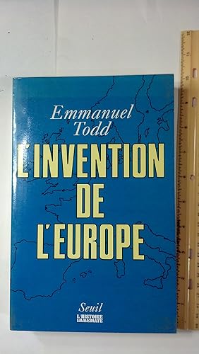 Bild des Verkufers fr L'invention de l'Europe zum Verkauf von Early Republic Books
