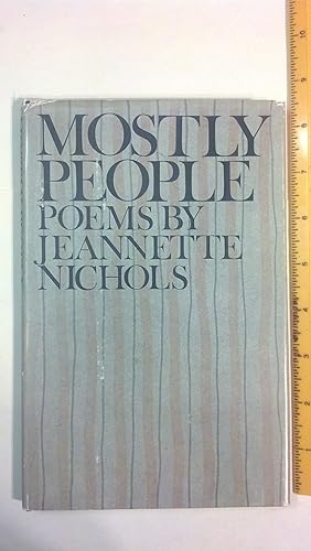 Seller image for Mostly people;: [poems] for sale by Early Republic Books
