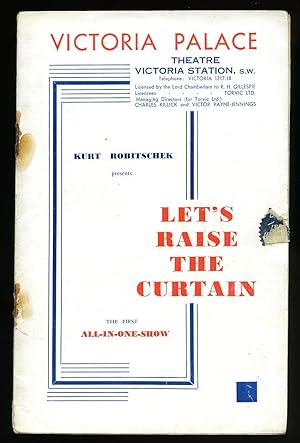 Image du vendeur pour Let's Raise the Curtain: Souvenir Theatre Programme Performed at Victoria Palace Theatre, Victoria Station, London mis en vente par Little Stour Books PBFA Member