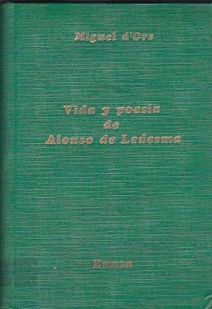 Immagine del venditore per Vida y poesa de Alonso de Ledesma. Contribucin al estudio del conceptismo espaol venduto da LIBRERA GULLIVER